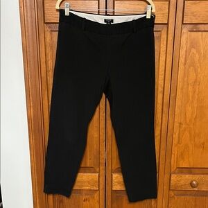 J. Crew Black City Fit Cropped Trouser Pants Sz. 8